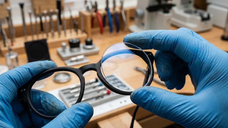 Custom ophthalmic frames and blue-cut screen protection lenses for BHU Campus university students at Shrinetra Optical, Sunderpur (Sundarpur)
